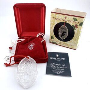 Waterford Crystal Songs Of Christmas Silver Bells Ornament 8th Edition 2003